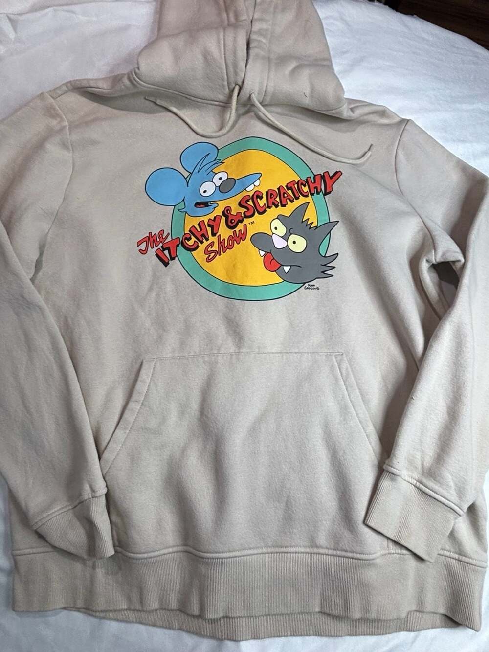Other Designers The Itchy & Scratchy Show H&M Hoodie Sweatshirt 90's Cartoon